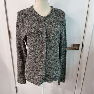Eileen Fisher Snap Cardigan Size LP